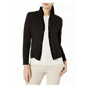 NIC+ZOE Women's Party Cardy  Nightshade velvet tri